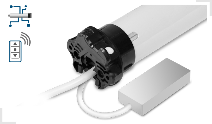 POWER SUPPLY FOR EXTERNAL DEVICES, BUILT IN RADIO AND ANTENNA